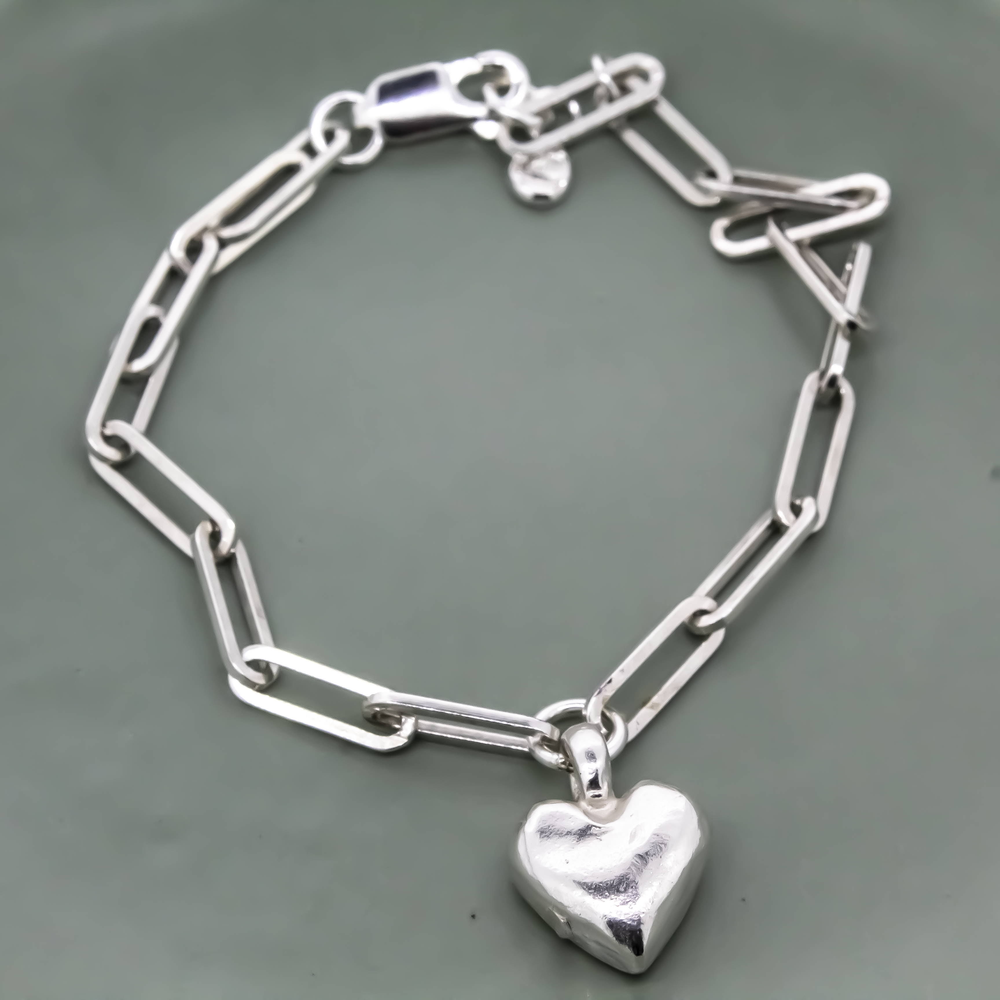 Sweet Heart Trace Chain Bracelet