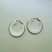 Oreilia Whi Semi Transparent Hoop Earrings