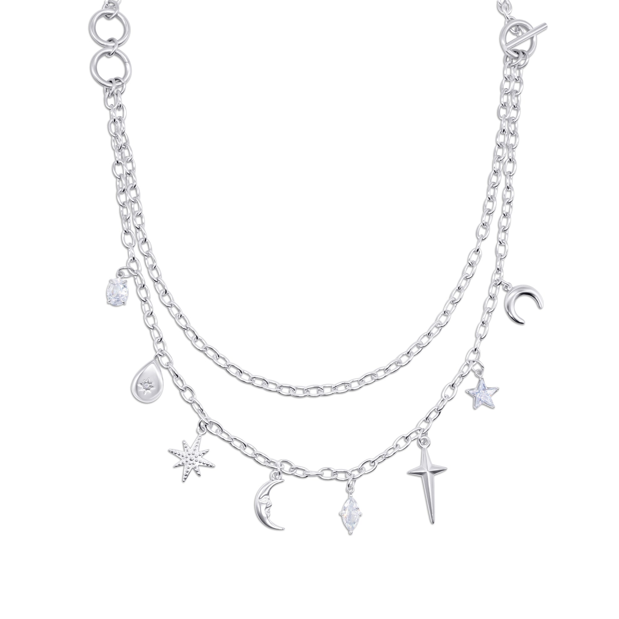 Lyra Artemis Celestial Charm Necklace