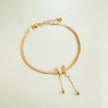 Zaari Luxe 18k Gold Plated Butterfly Anklet