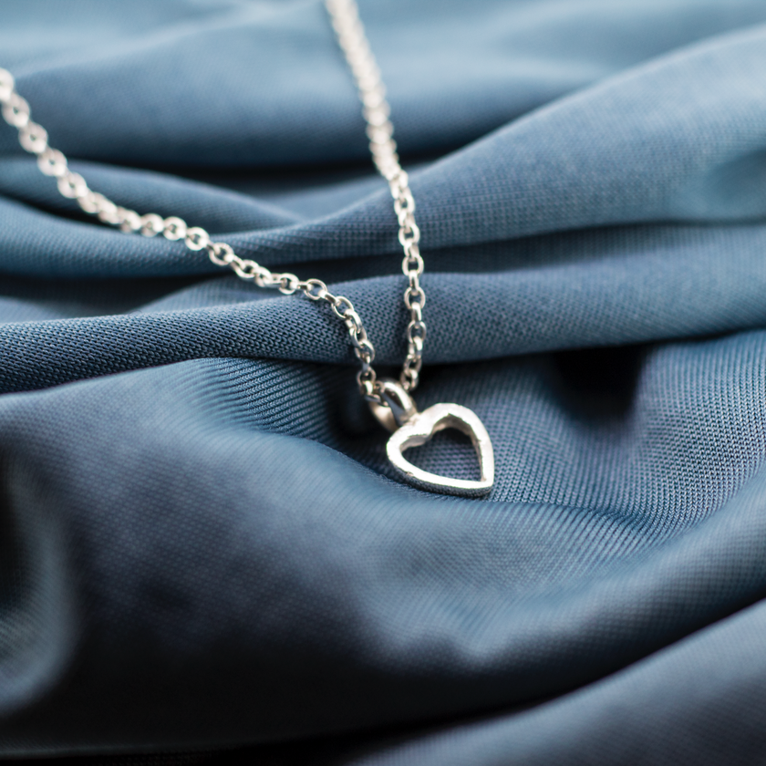 Mini Open Heart Necklace