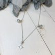 North Star with 2 Saturn Charm Necklace