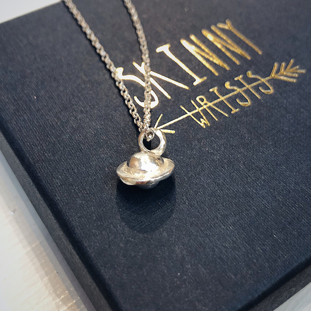 Saturn Charm Necklace