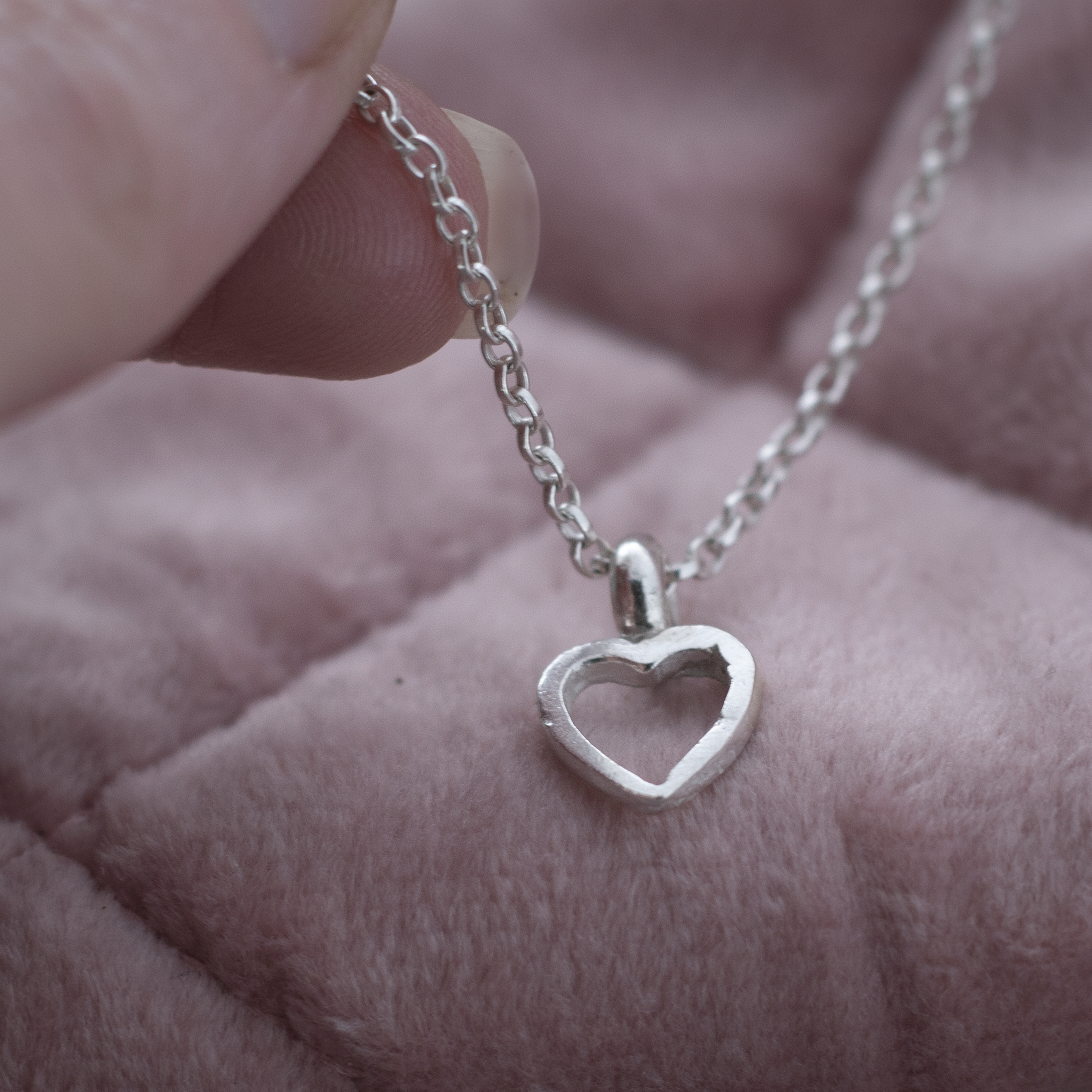 Mini Open Heart Necklace