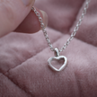 Mini Open Heart Necklace