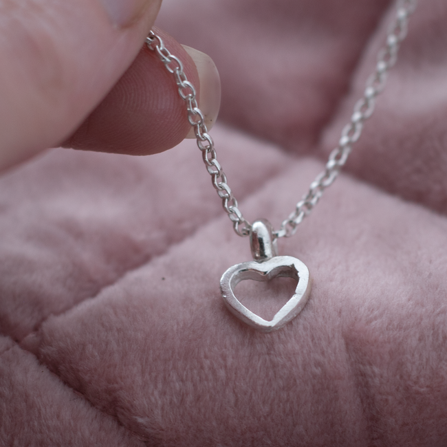 Mini Open Heart Necklace