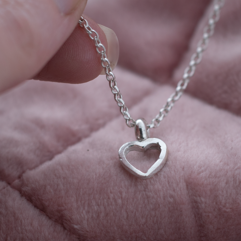 Mini Open Heart Necklace