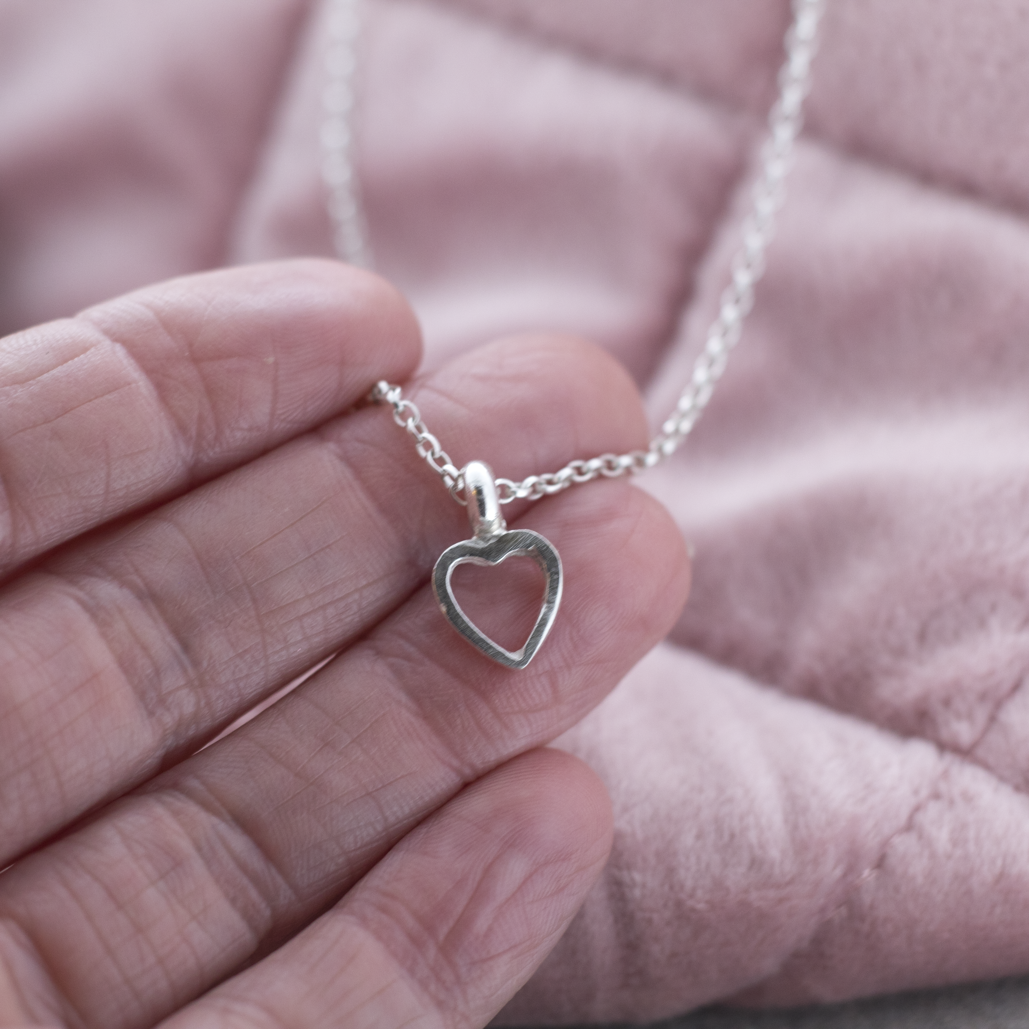 Mini Open Heart Necklace