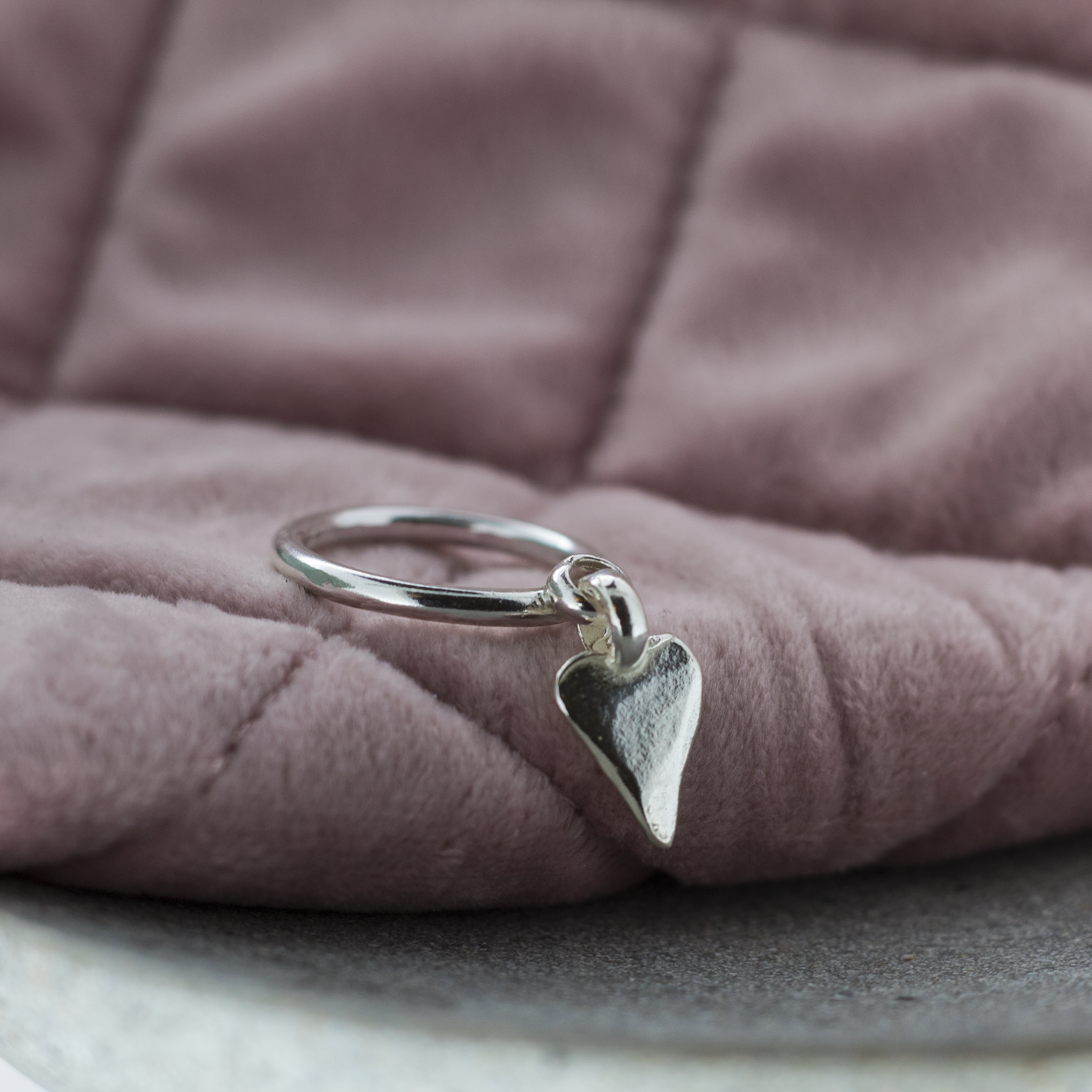 Heart Dangle Ring