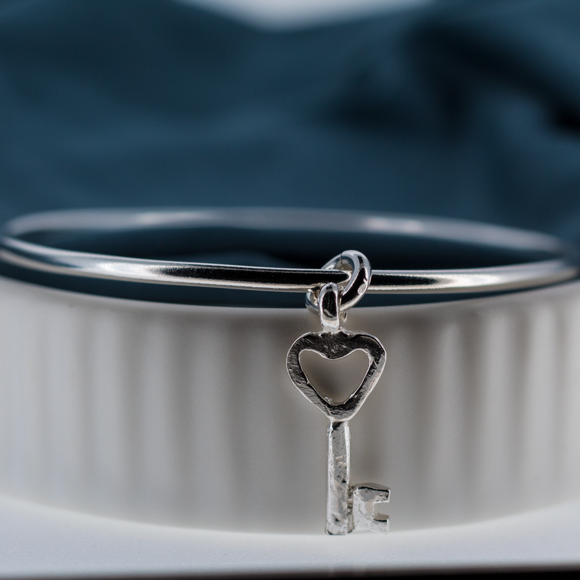 Key to my Heart  Charm Bangle
