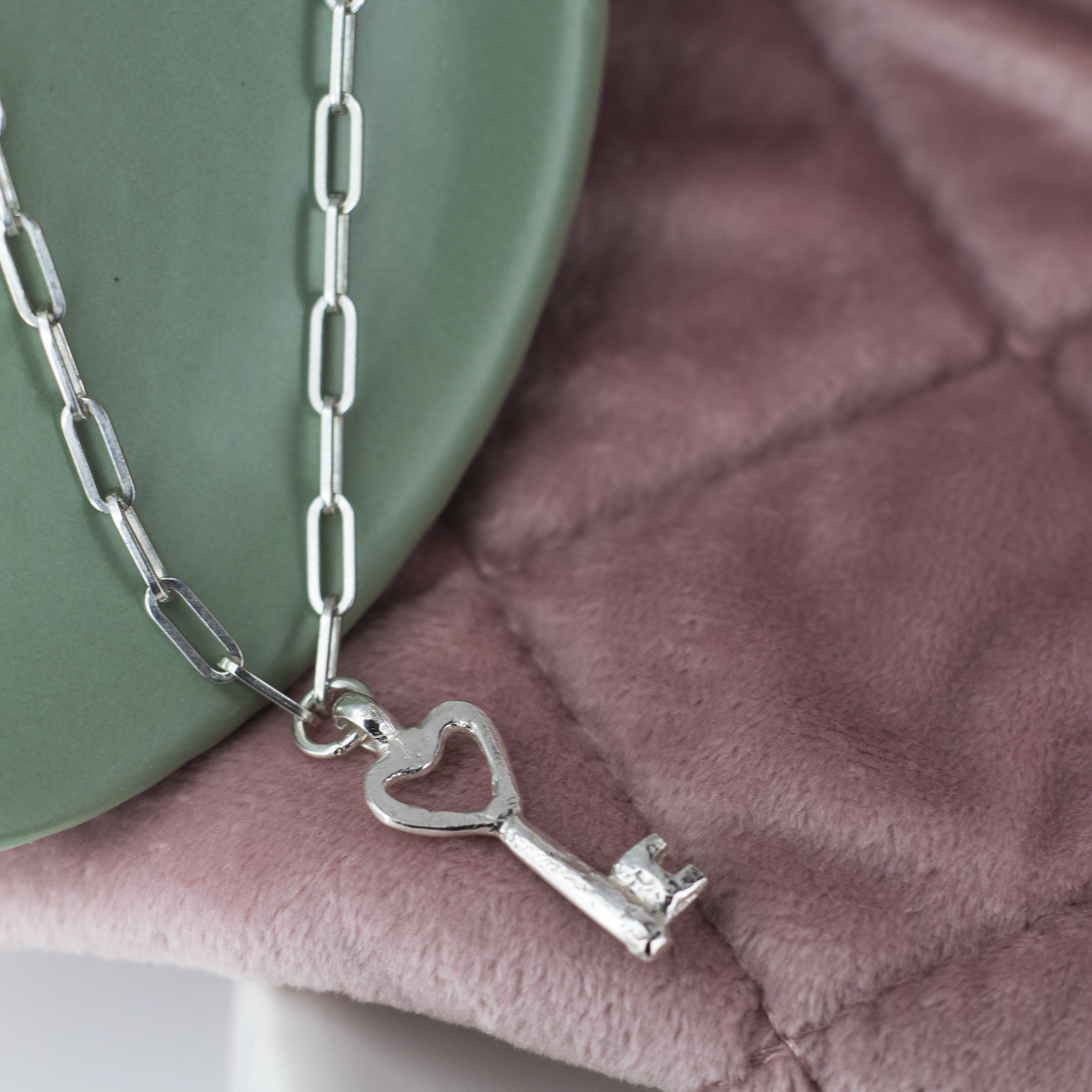 Key to my Heart  Trace Chain Necklace