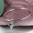 Heart Charm Bangle