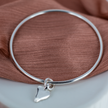 Heart Charm Bangle