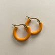 Anais Luxe 18k Gold Plated Saffron Hoops