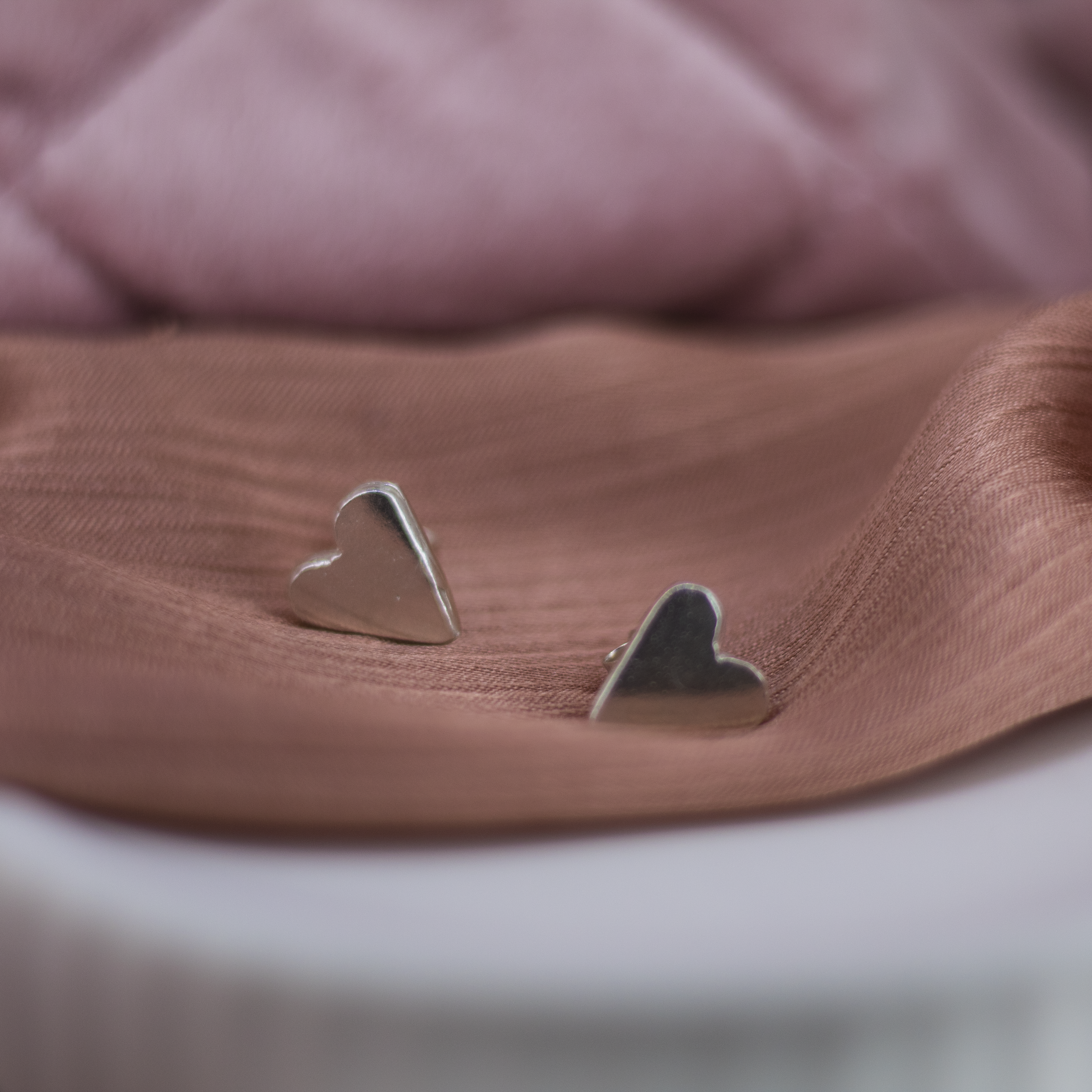 Large Heart Studs