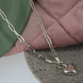 Sweet Heart Trace Chain Necklace
