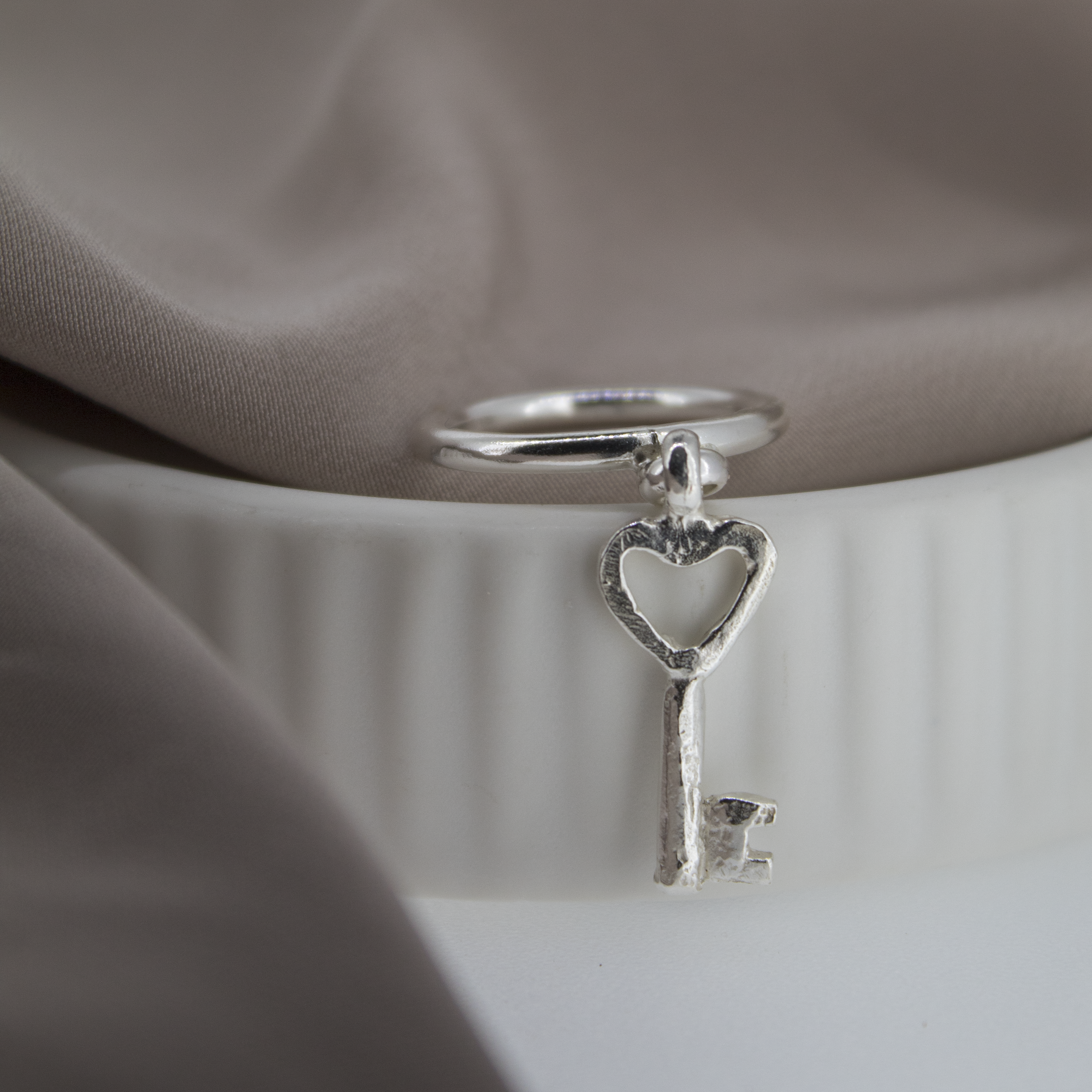 Key to My Heart Dangle Ring