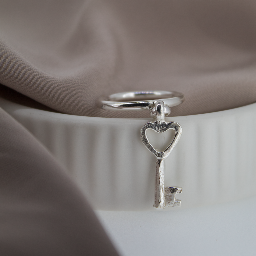 Key to My Heart Dangle Ring