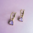 Holly Lilac Edelstein Gold Creolen