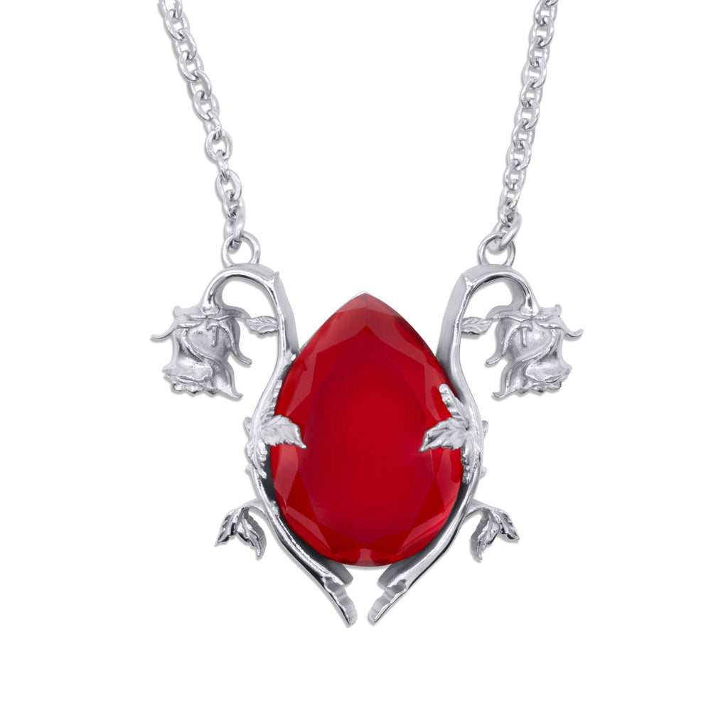 Cursed Bloom Rose Gemstone Necklace