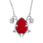 Cursed Bloom Rose Gemstone Necklace