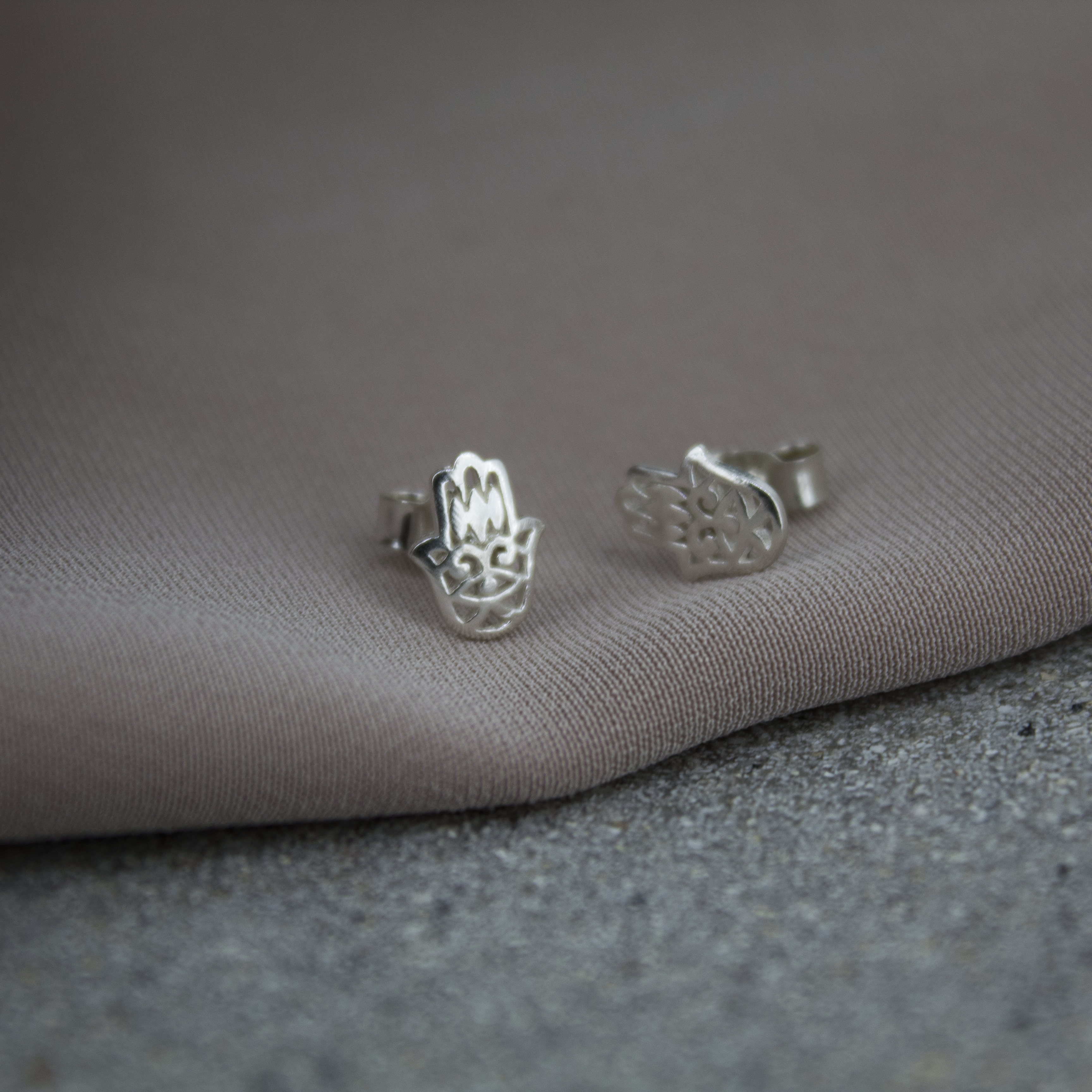 Hand Of Fatima Studs