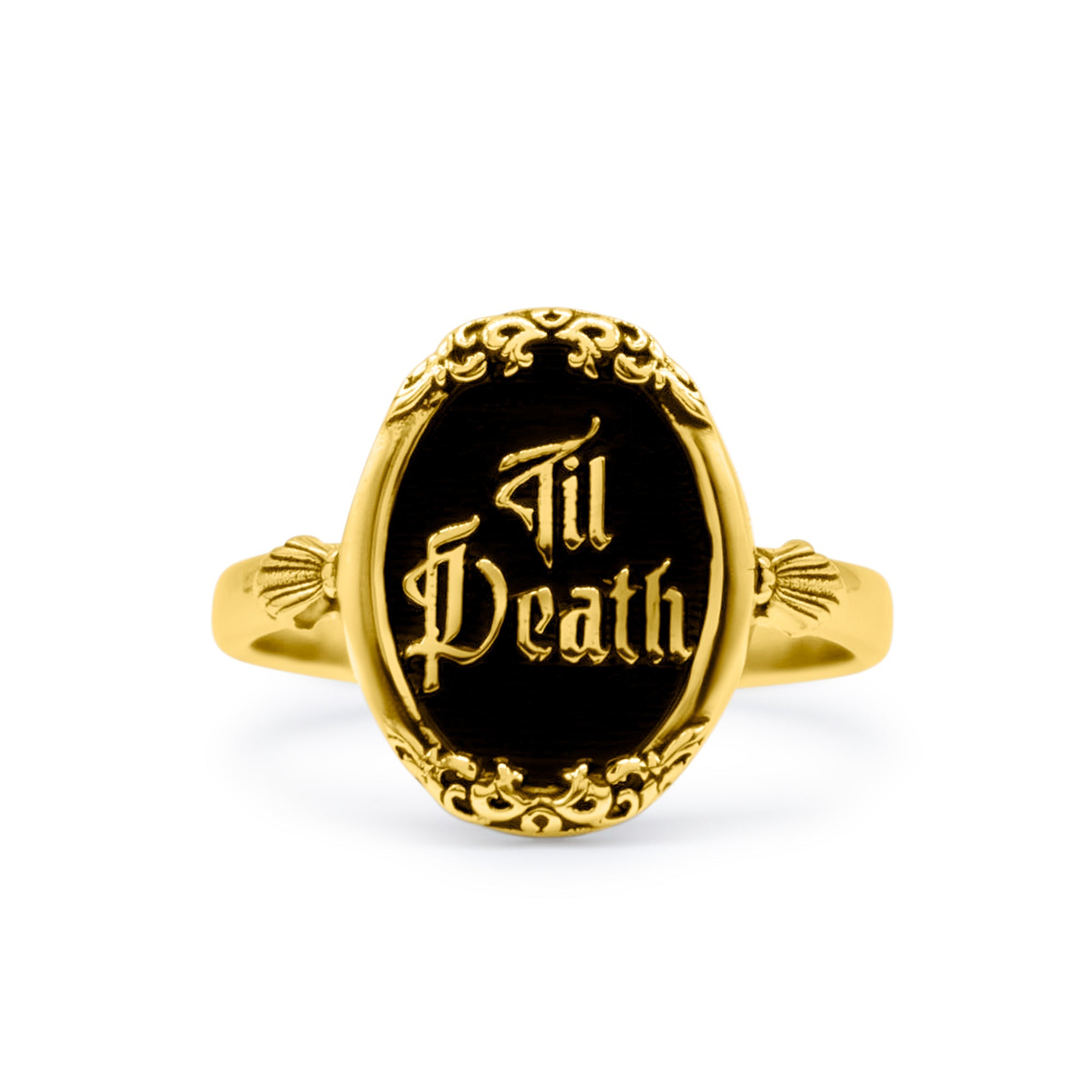 Gold Til Death Ring