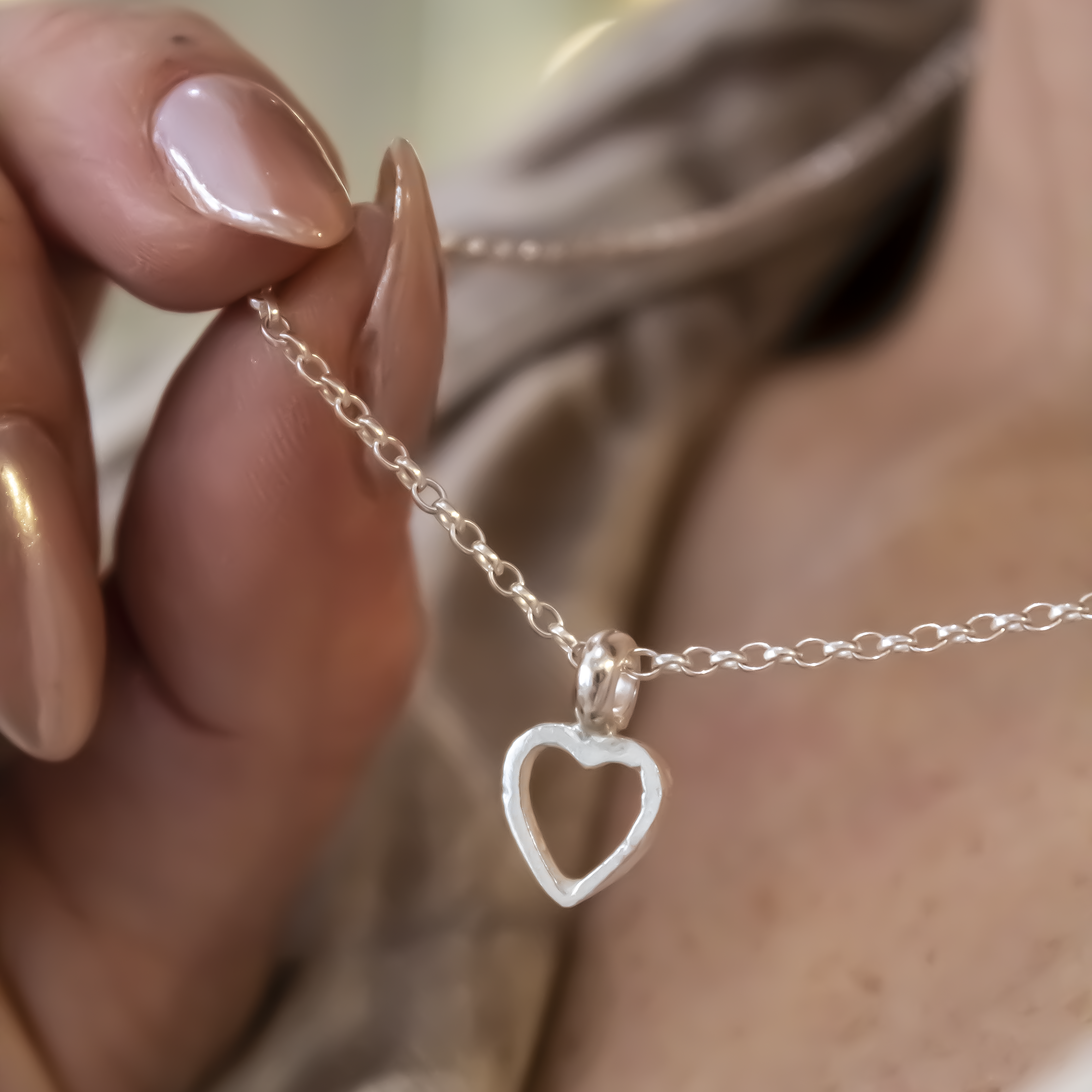 Mini Open Heart Necklace