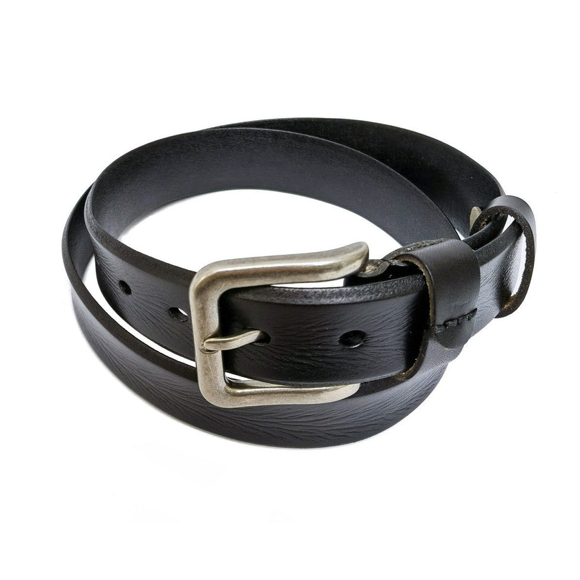Real Leather Black Suit Belt