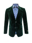 Green Velvet Blazer
