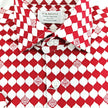 Red Diamond Poker Print Short Sleeves Shirt