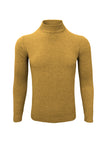 Mustard High Neck Slim Fit Jumper