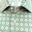 Men’s Geometric Pattern Slim Fit Cotton Shirt