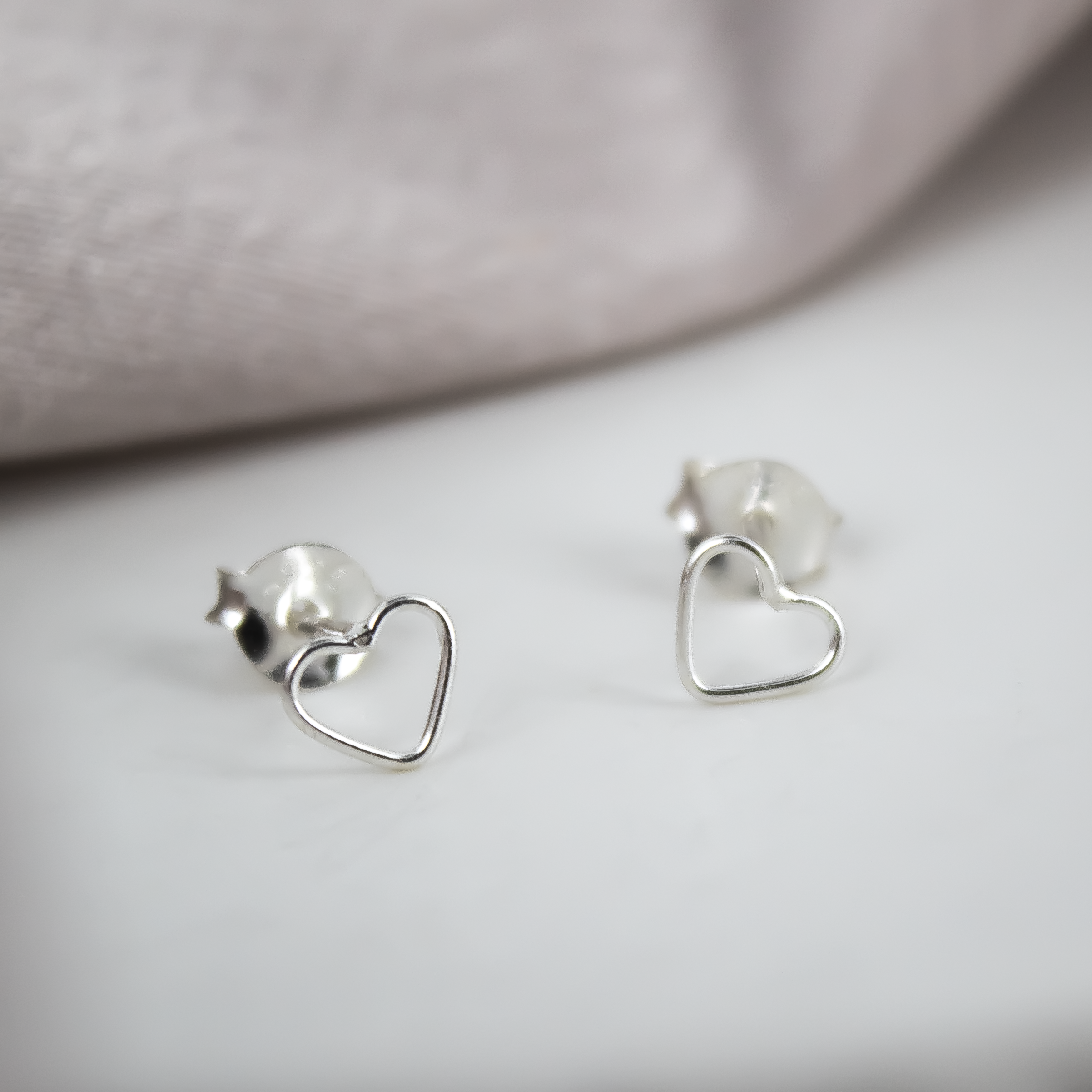 Mini Open Heart Studs