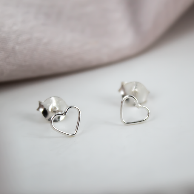 Mini Open Heart Studs