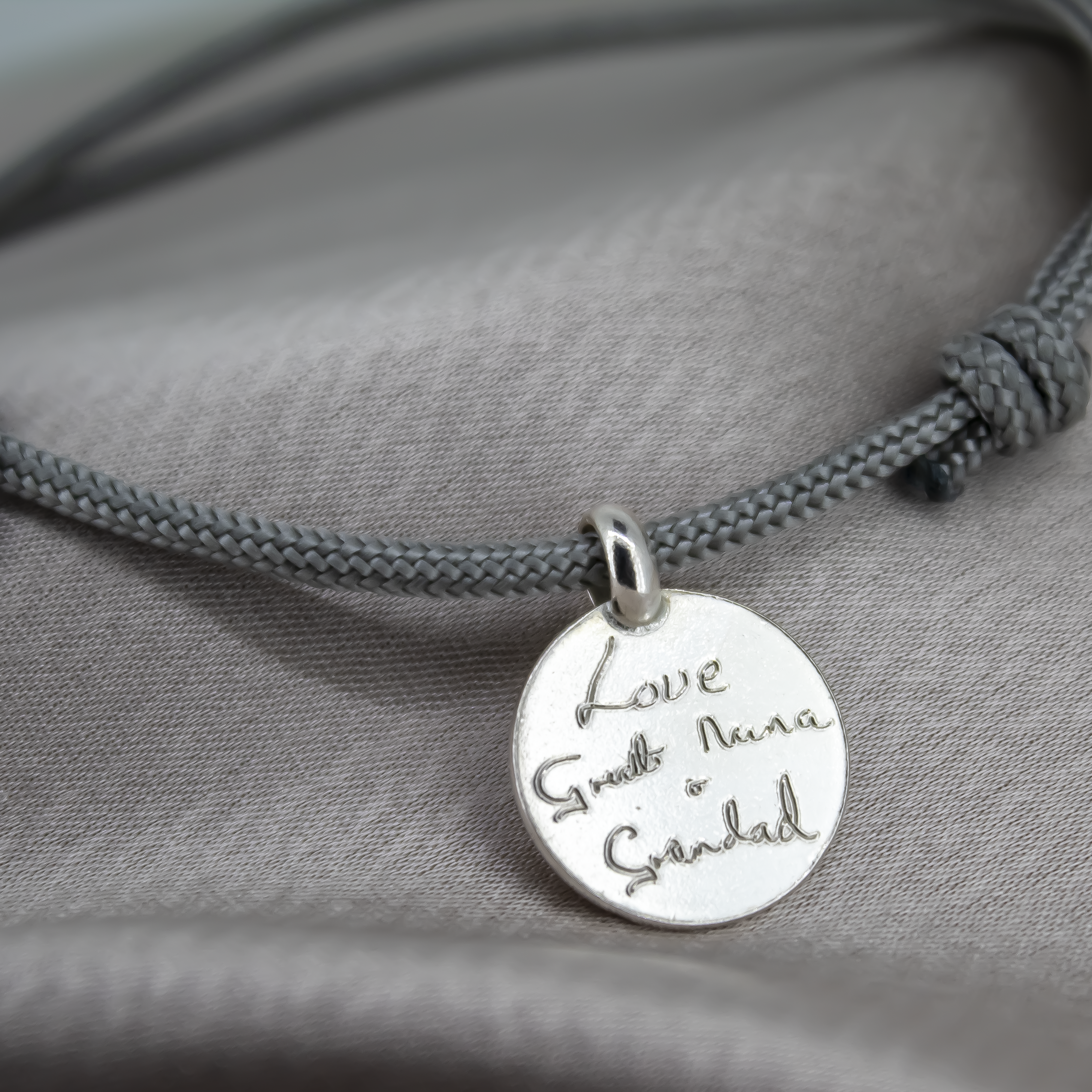 Personalised Disc Rope Bracelets