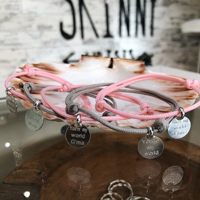 You're my world rope bracelet