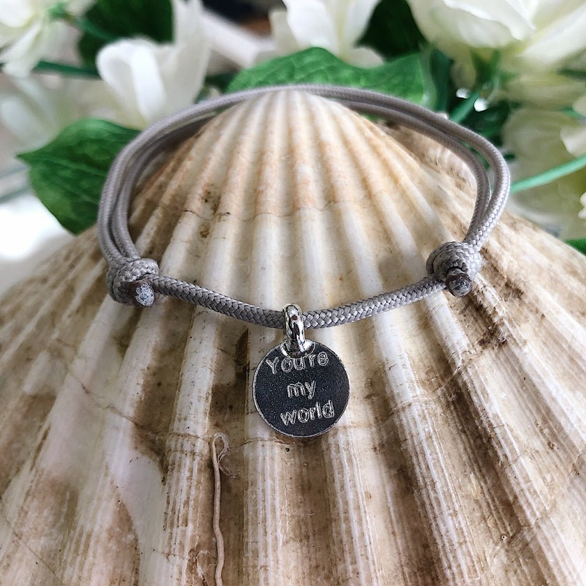 You're my world rope bracelet