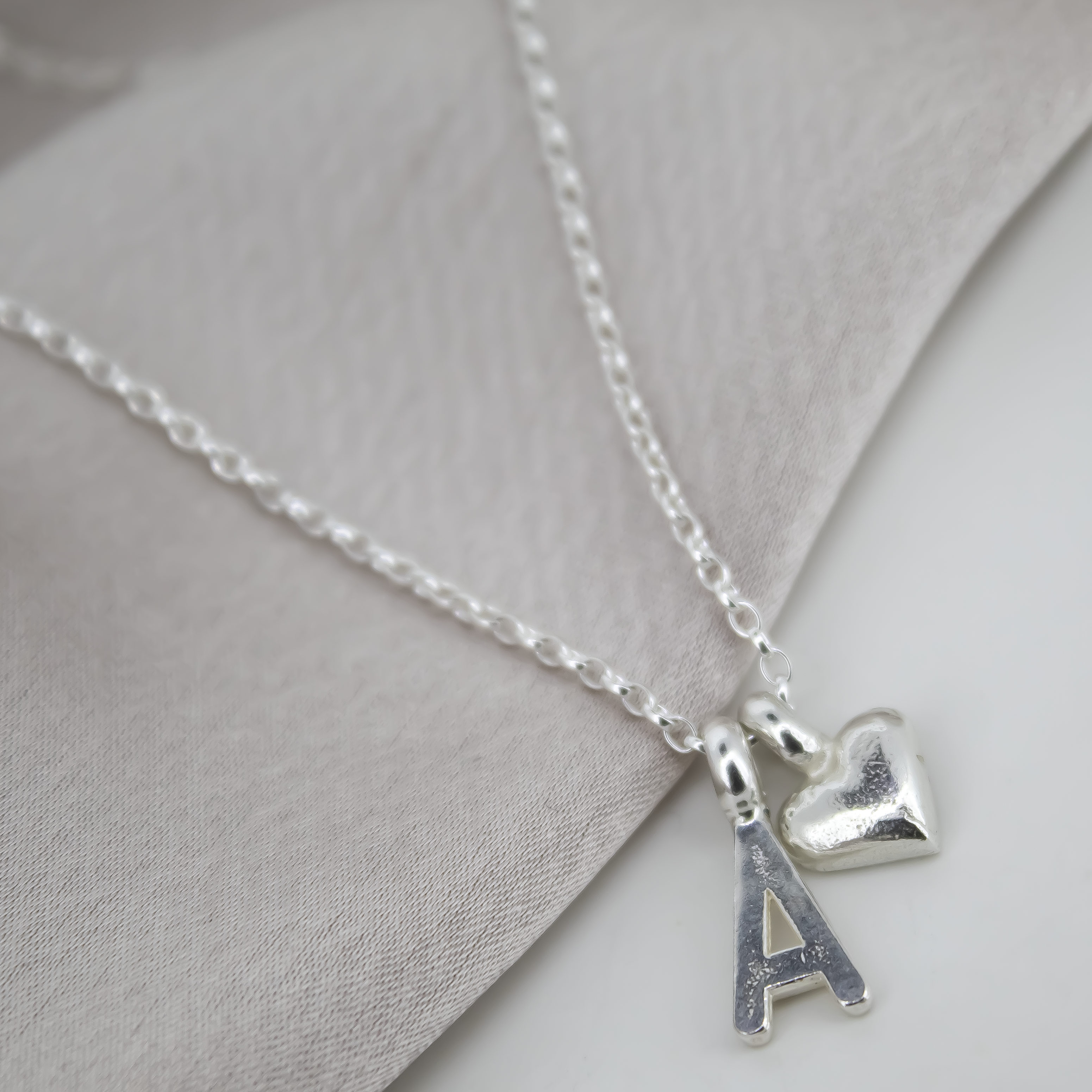 Mini Heart With Initial