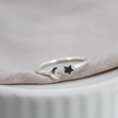 Moon and Star Ring