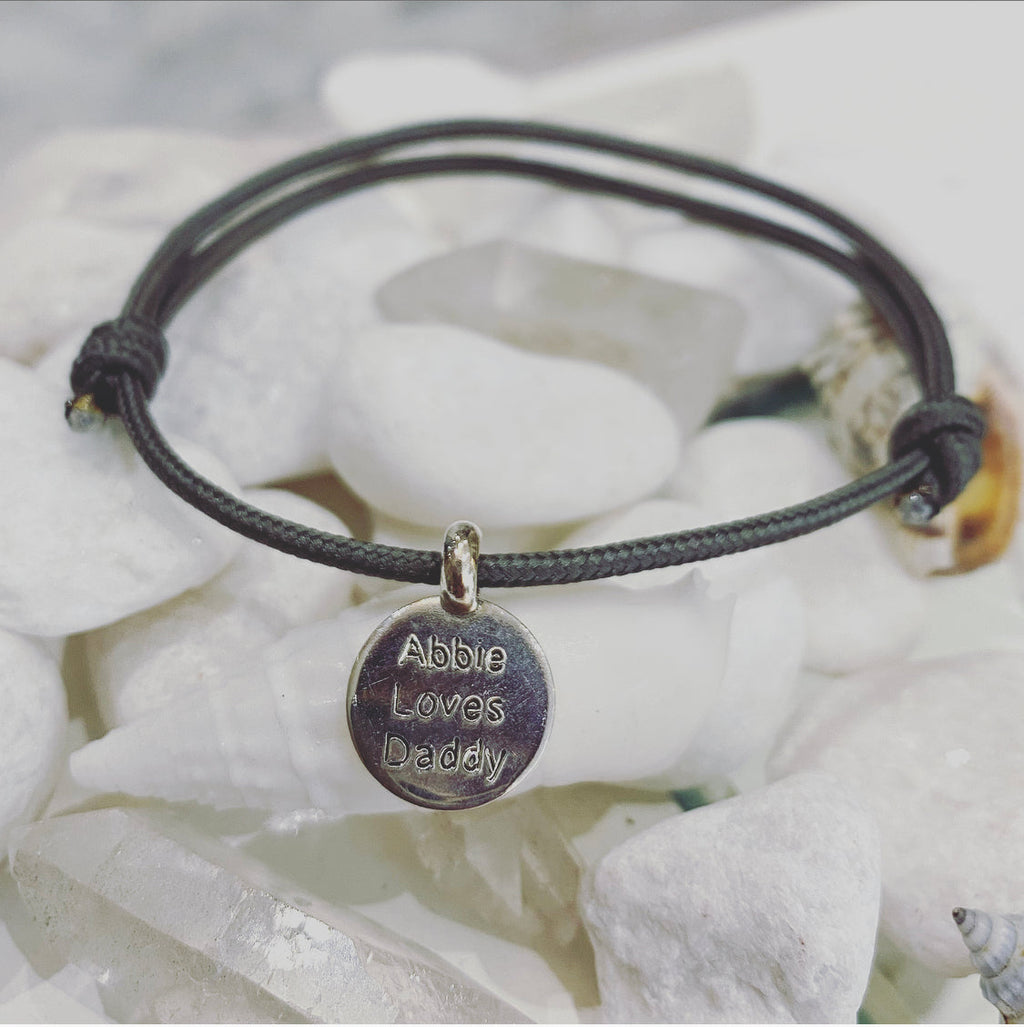 Personalised Disc Rope Bracelets