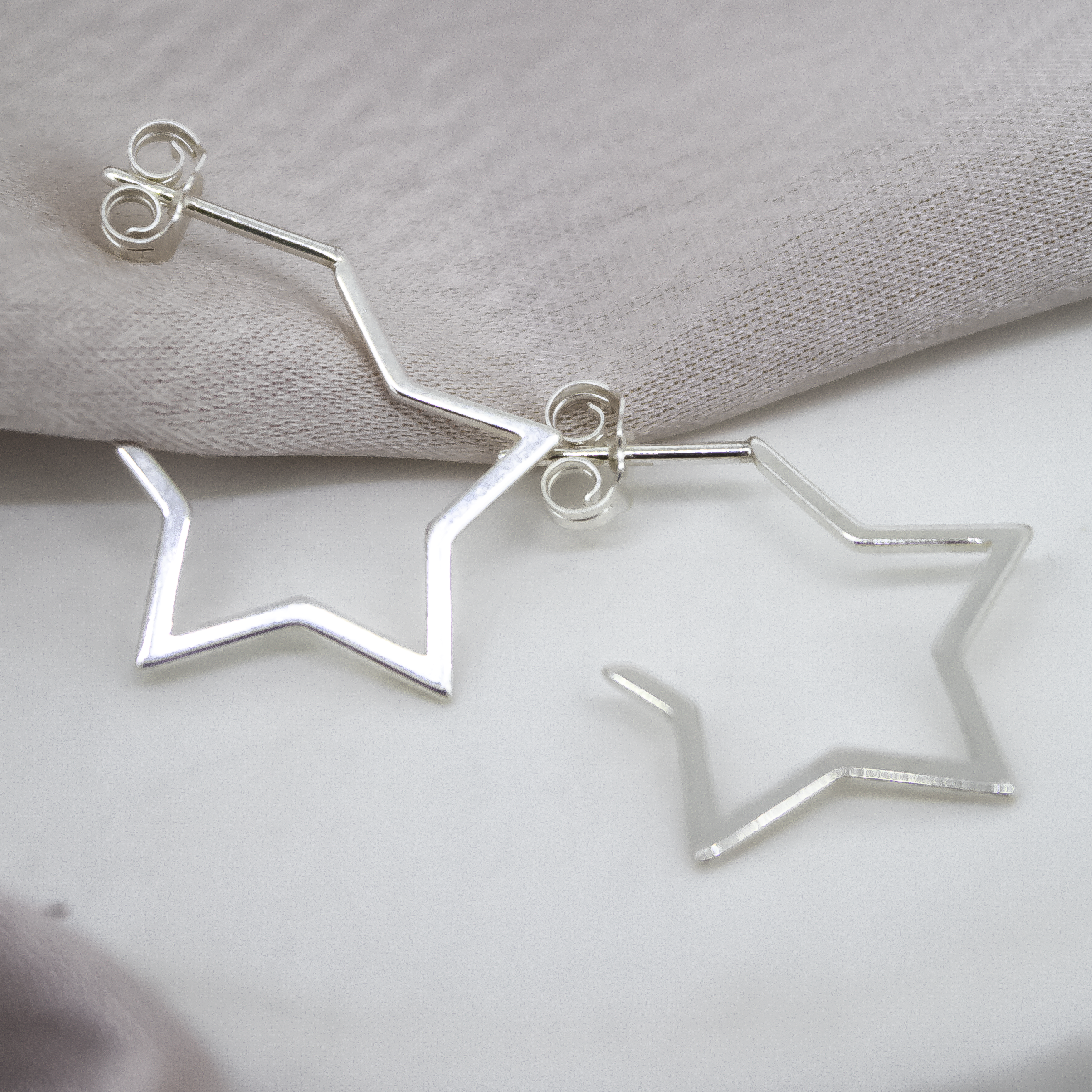 Open Star Hoops