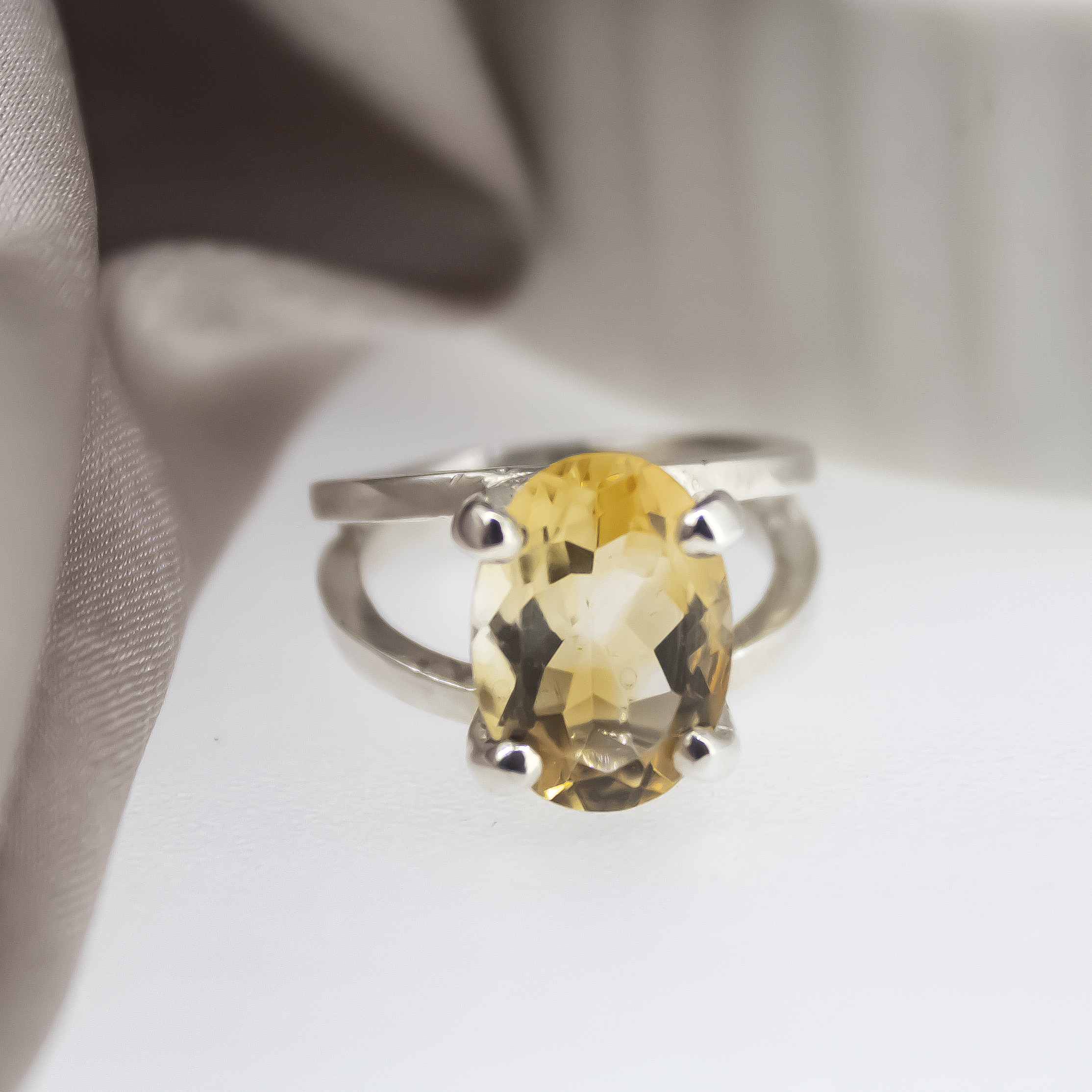 Maxi Double Empire Ring Citrine