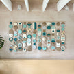 Blue Costal Wall Art - Home Decor - Huge Centre Piece Art - Wall Tapestry - Tapestry - Blue Art