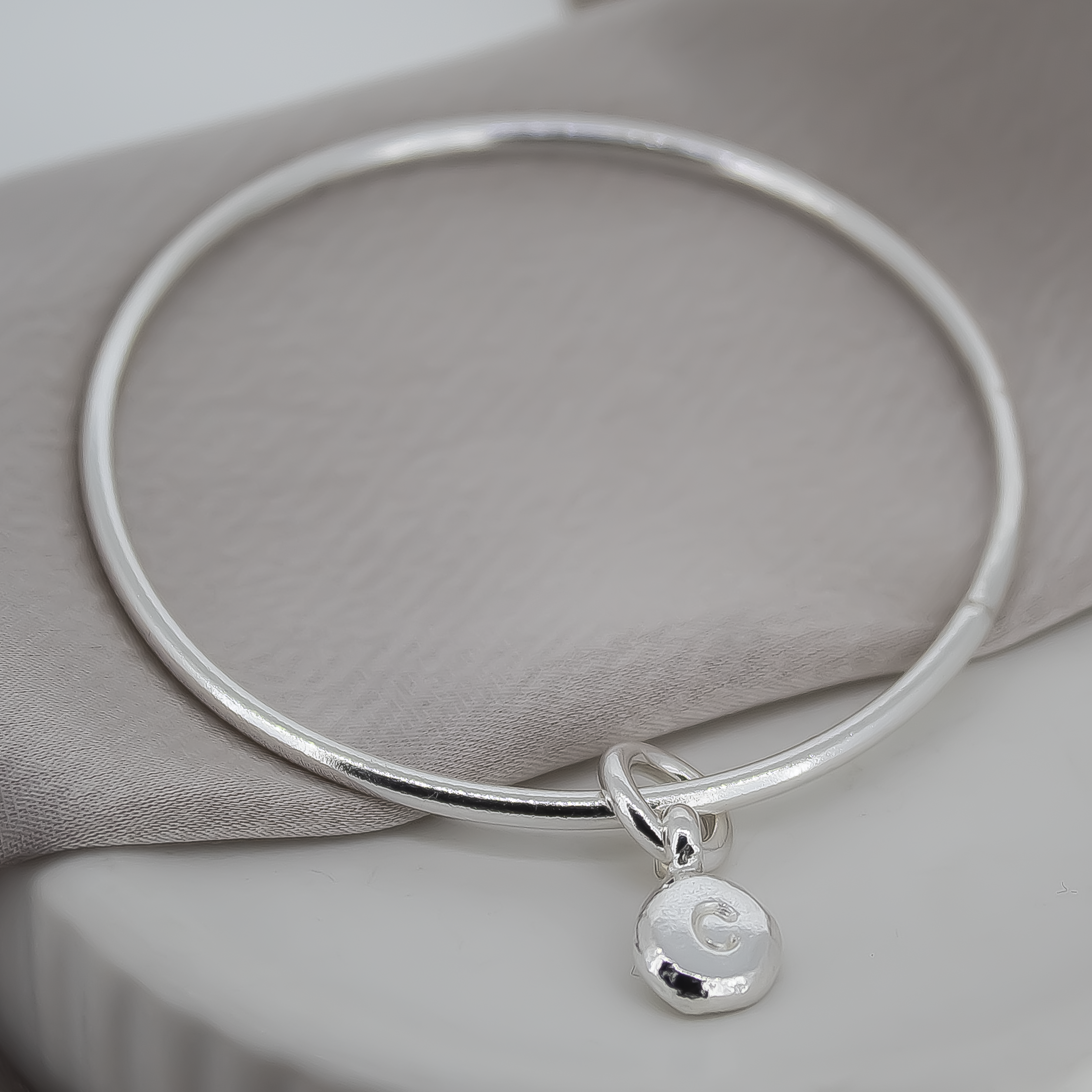 Pebble Charm Bangle