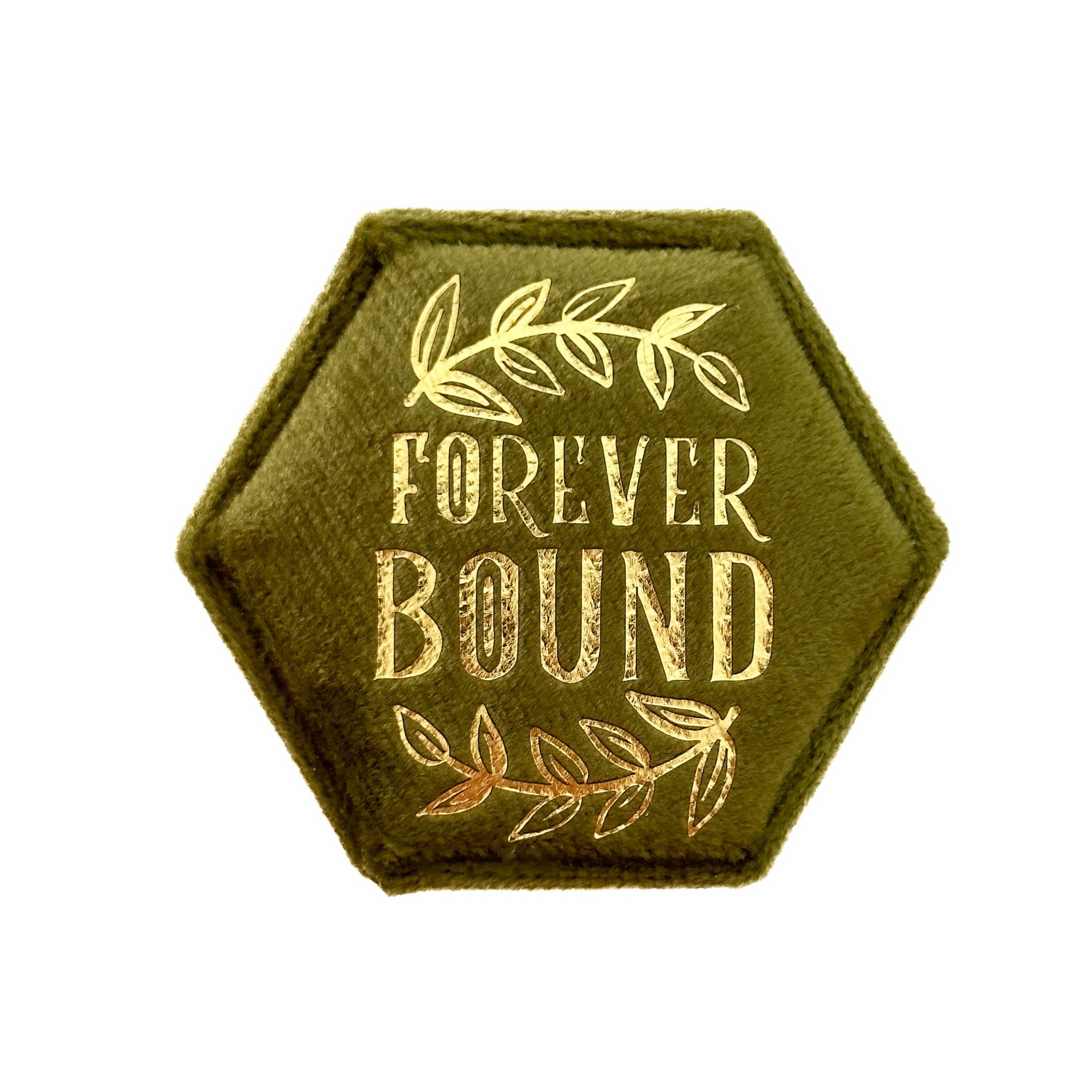 Forever Bound Green Wedding Ring Box