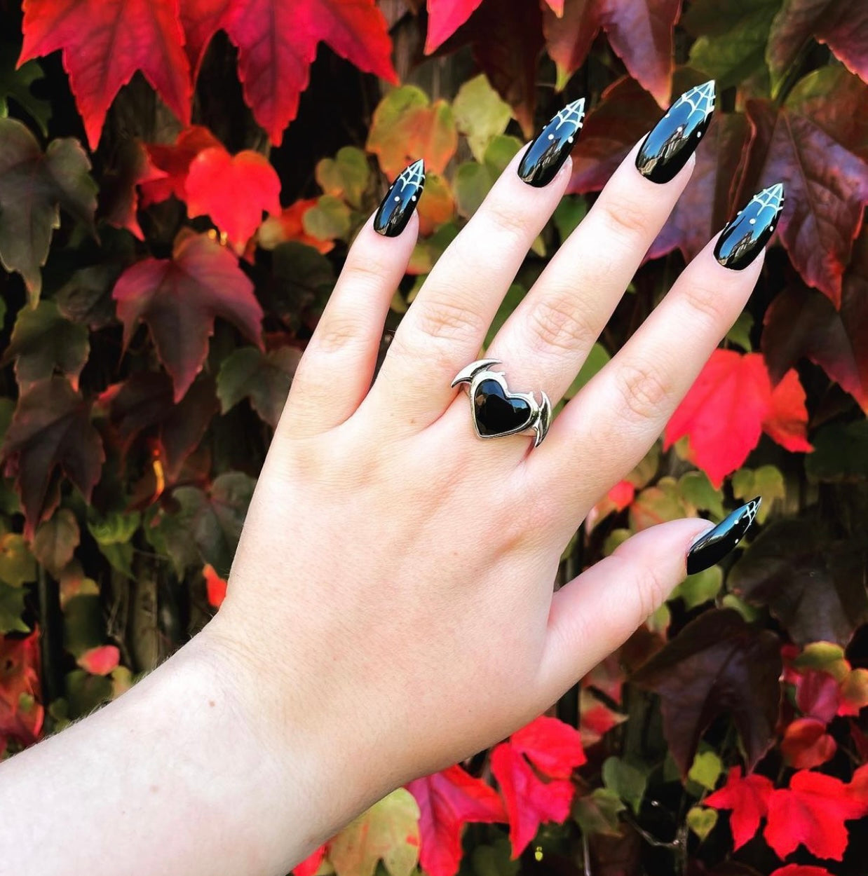 Nocturnal Succubus Heart Ring