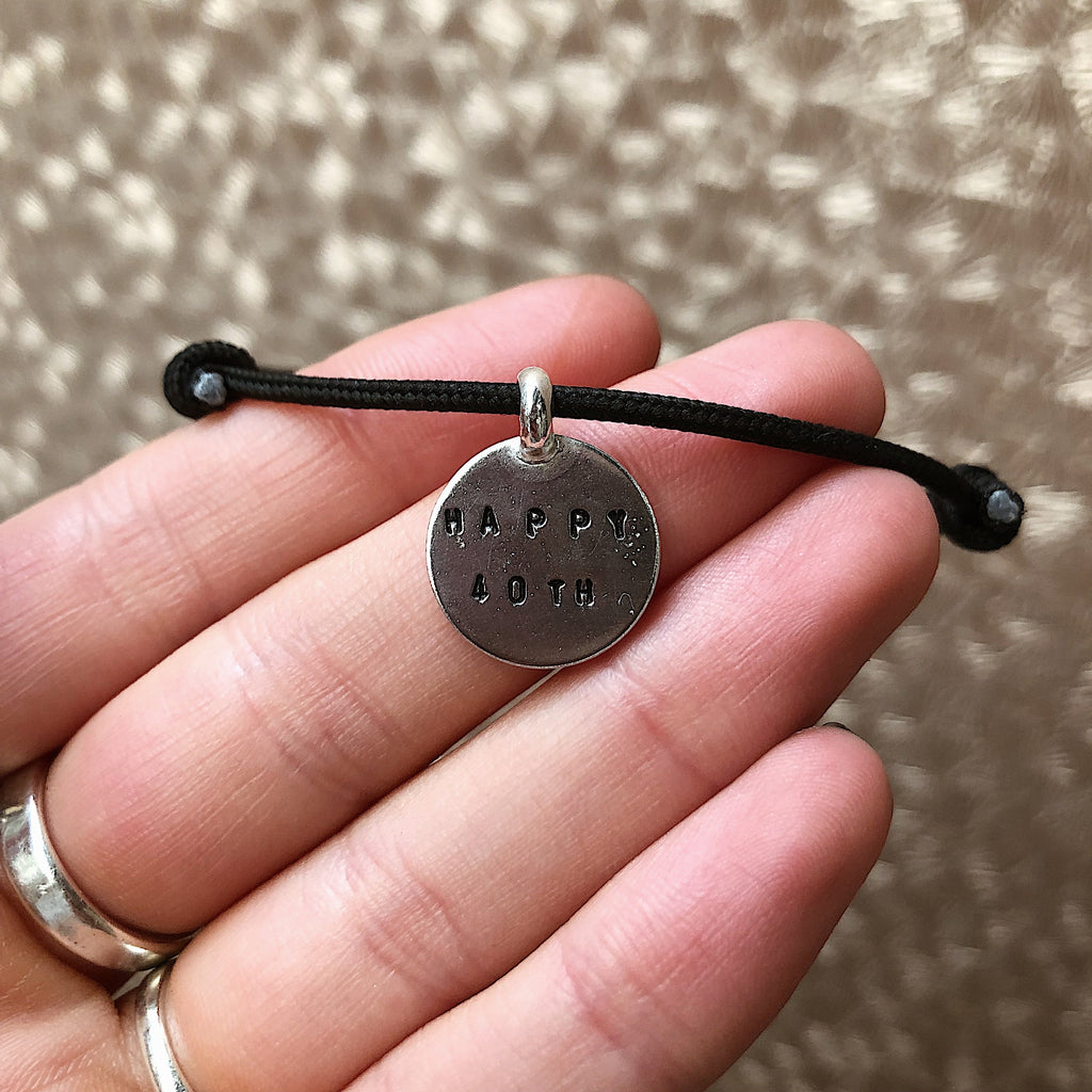 Personalised Disc Rope Bracelets