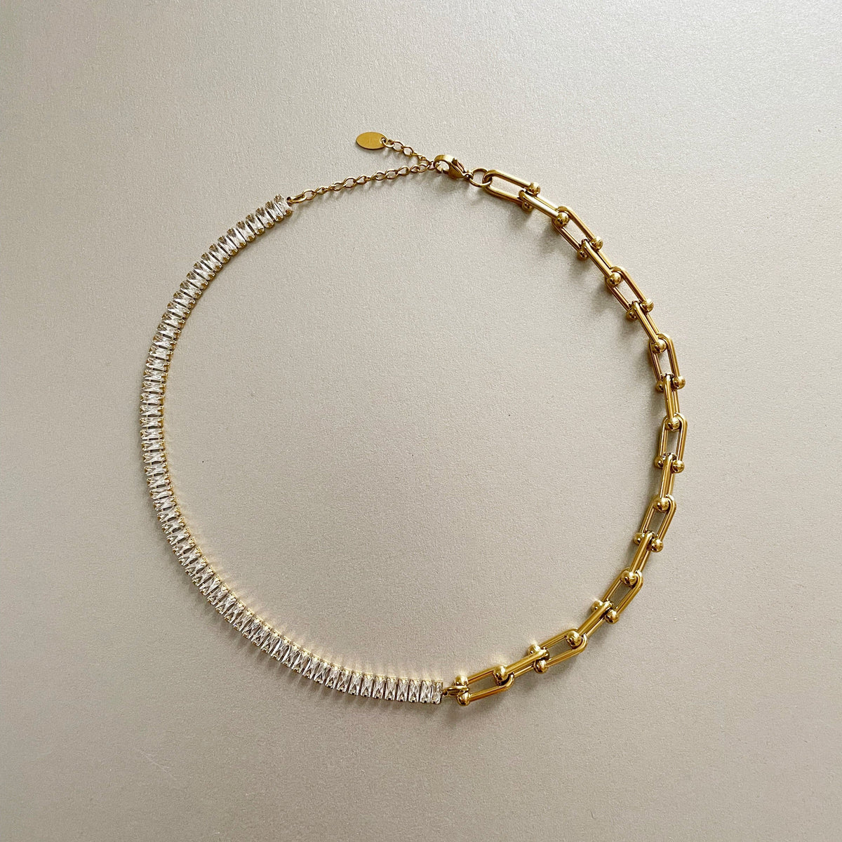 Aurielle Luxe vergoldete Diamantkette (18 Karat)
