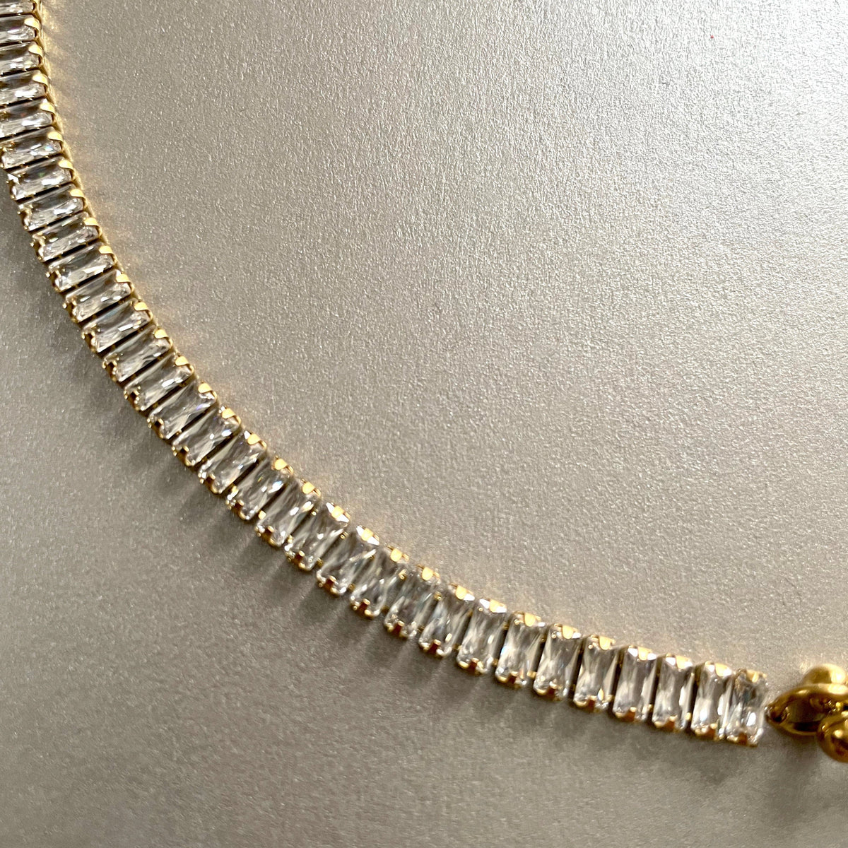 Aurielle Luxe vergoldete Diamantkette (18 Karat)